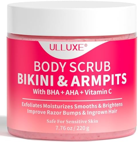 Bikini Area Exfoliator with 10% AHAs BHA & Vitamin C, Exfoliating...