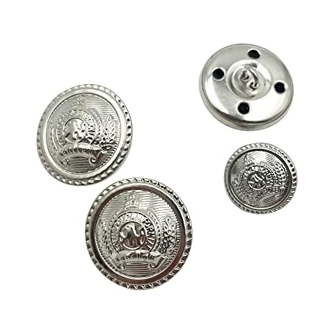16pcs Silver Crown Metal Buttons - SORTUMOLA PT968 Cover