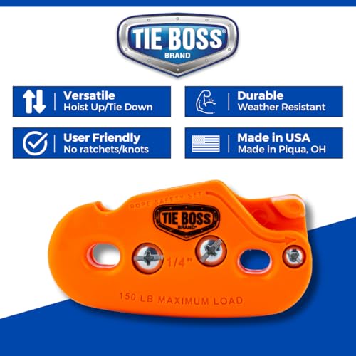 image for Tie Boss - 1/4 Inch, Medium Duty, (150 lbs Working Load Limit), Weathe