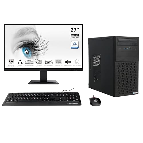 Ankermann PC Intel i5-11400F GT 730, 16GB RAM, 1TB SSD, Monitor 27"