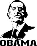SEC Apparel Obama Iron on Patch, transfers, Decal for Clothing, Shirts and More. Colors: Black,...