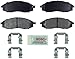 Bosch BE830H Blue Disc Brake Pad Set with Hardware for Nissan: 2003-04 Frontier and 2000-04 Xterra - FRONT