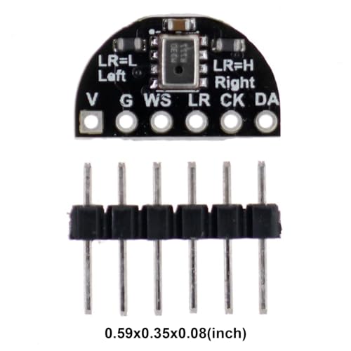 I2S Microphone Module Low Noise High Sensitivity SNR 64...