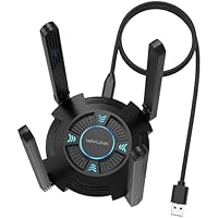 WAVLINK Adaptador WiFi 6E Potente , Tarjeta de Red Inalámbrica