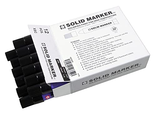 Sakura Solid Paint Markers - Permanent Marker Paint Pens - Window, Wood, & Glass Marker - Black Paint - 12 Pack #TOP1