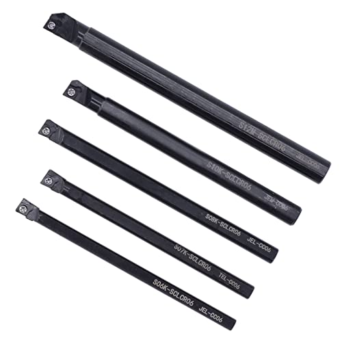 Set de 5 porta herramientas para torno de acero rápido miniatura 7