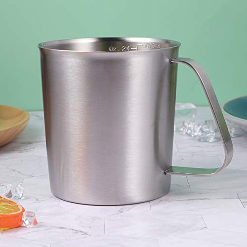 Jarra de espumador de leite Yarnow de aço inoxidável, copo de café expresso latte Art Cup copo medid