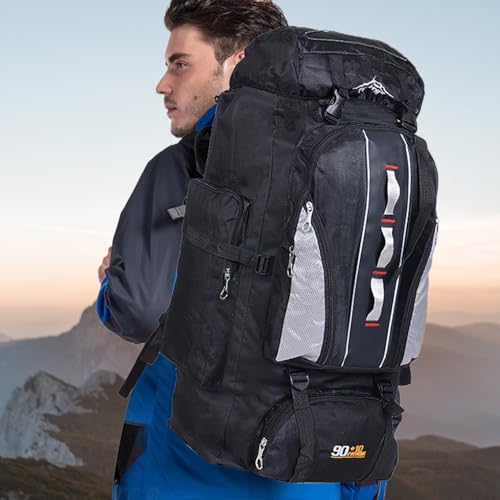 Sac à dos de randonnée 100L de camping imperméable grand format - 3