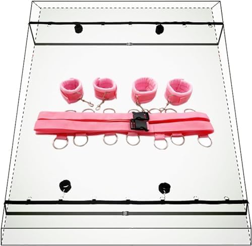 Sur les poignets du lit, attachez un traitement d'attache dans la chambre, adapté aux débutants et aux couples