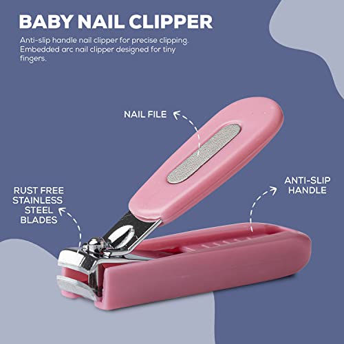 Image of Baybee Baby Nail Clipper, Safety Nail Cutter for New Born Babies Infant Toddler, Manicure Pedicure Care | Baby Nail Cutter Clipper Care | Nail Clipper for New Born Baby (Pack of 2)
