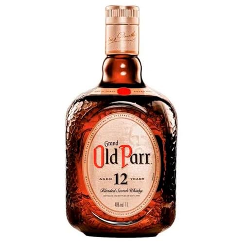 Old Parr, Whisky Escocês, Blend 12 Anos, 1L, Sabor Equilibrado e Frutado com Notas de Baunilha e Especiarias, 3 Unidades