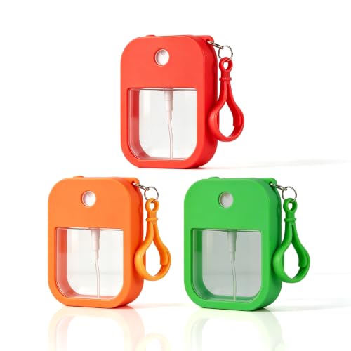 Veloriantera Card Shape Spray Bottle with Keychain 38ml Refillable Atomizer