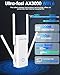 WAVLINK AX3000 WiFi 6 Extender - Internet Extender WiFi Booster with 5 High-Gain Antennas & Beamforming, Dual Band Whole Home Coverage, Gigabit Port, Repeater/AP/Router Mode for 256 Devices