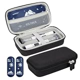 Vamctry Insulated Cooler Travel Case Fits 2 Zepbound or Mounjaro Injector Pens, Tirzepatide Travel Case with 2 Reusable Ice Packs, TSA Compliant EVA Medicine Organizer for Daily Use, Black