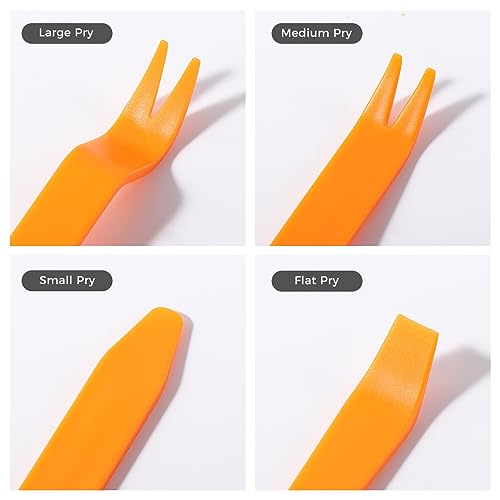 Diboniur Hebelwerkzeug Auto, 4 Stück Werkzeug Kfz Plastik, Auto Demontage Werkzeug für Verkleidung Türverkleidung Armaturenbrett