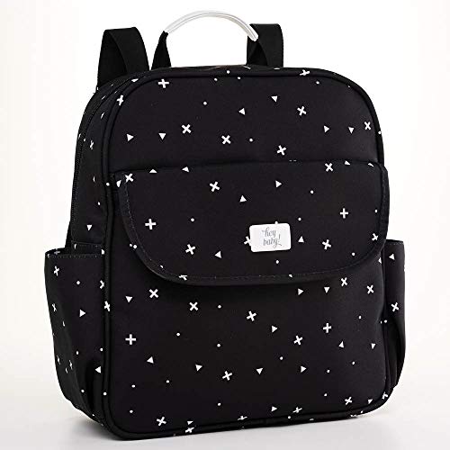 Kit Bolsas Maternidade c/Mochila Urban Preto - Hey Baby (3 peças)