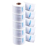 MonLiya 5 Rolls Salon Disposable Neck Paper 500-sheet Disposable Neck Strip Barber Neckband...