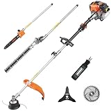 WORKIT 43CC 2-Cycle Gas Weed Wacker 5-in-1 Multi-Tool with 18' String Trimmer,...