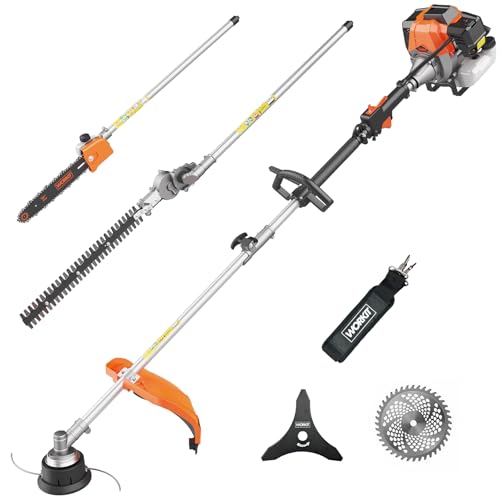 WORKIT 43CC 2-Cycle Gas Weed Wacker & Multi-Tool Kit