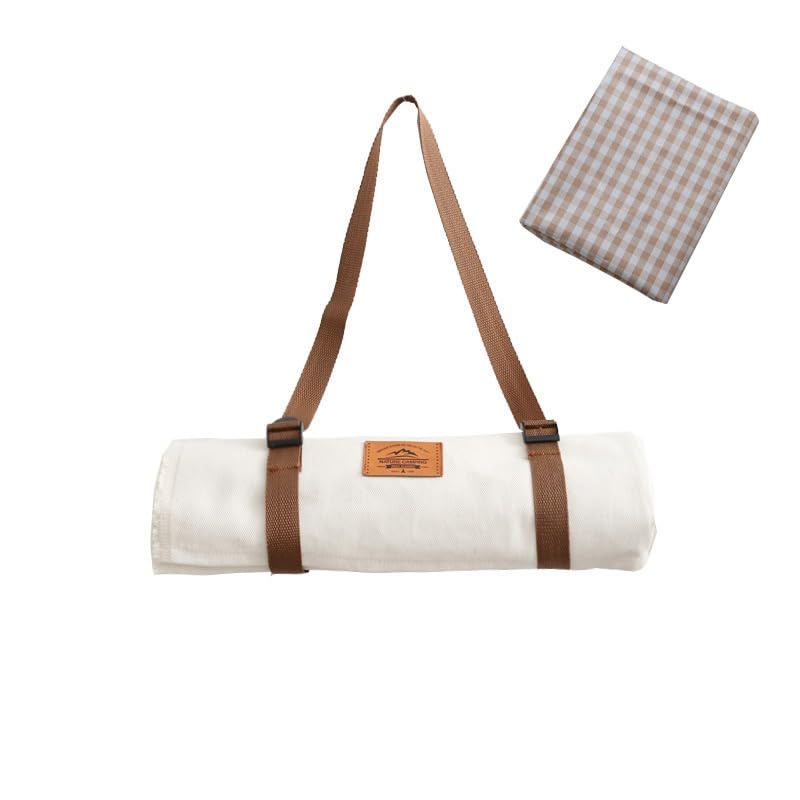 Coperta da picnic con tracolla e maniglia, per picnic, impermeabile, sabbia, per esterni, giardino, campeggio, viaggi, erba, escursioni, stile G, 150 x 150 cm