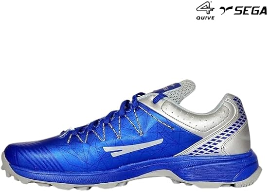 Sega Power Cricket Rubber Spikes Men's Cricket Shoes Breathable Shock Absorption Shoes, Perfect for Indoor Play and Outdoor.