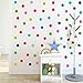 320pcs Multicolor Dots Wall Stickers for Kids Room,Peel and Stick Waterproof Vinyl Home Decor Murals Decals JD002 (Round Shape)