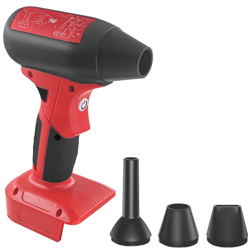 3 Nozzle Cordless Air Duster with Adjustable Speed, Compatible with 18V Battery for Keyboard and Car Cleaning