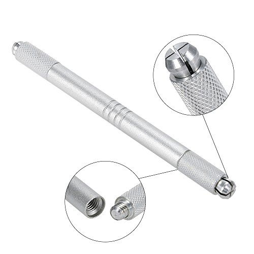 Anself Dual-head Permanent Eyebrow Tattoo Pen Manual Handheld Tattooing Pencil