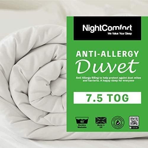 Night Comfort Feels Like Down Anti Allergy 7.5 Tog Light All Season Duvet (Double)