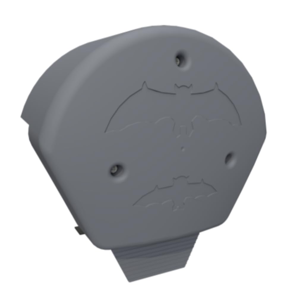 Manthorpe Slate Grey Bat Ridge Roost Box Home Half Round End Cap with Screws Dry Fix