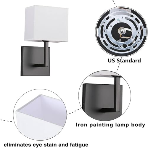 Aplique de pared interior minimalista en acabado blanco con acabados de alta resistencia 3