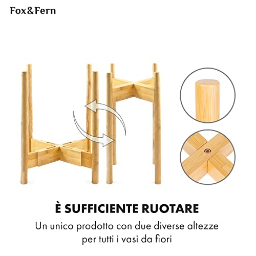 Fox & Fern Supporto per piante in legno per vasi