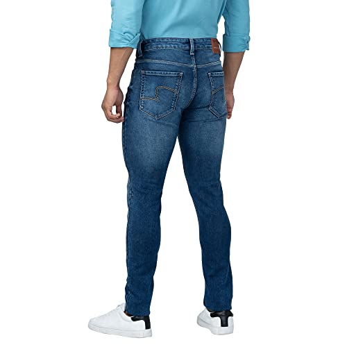 Image of Spykar Men's Slim Fit Low Rise Casual Jeans