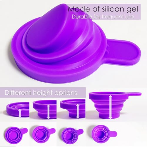 Image of QMARK Collapsible Silicone Pee Cups for Ovulation and Pregnancy Tests, 2 Pack with Travel Case, Reusable