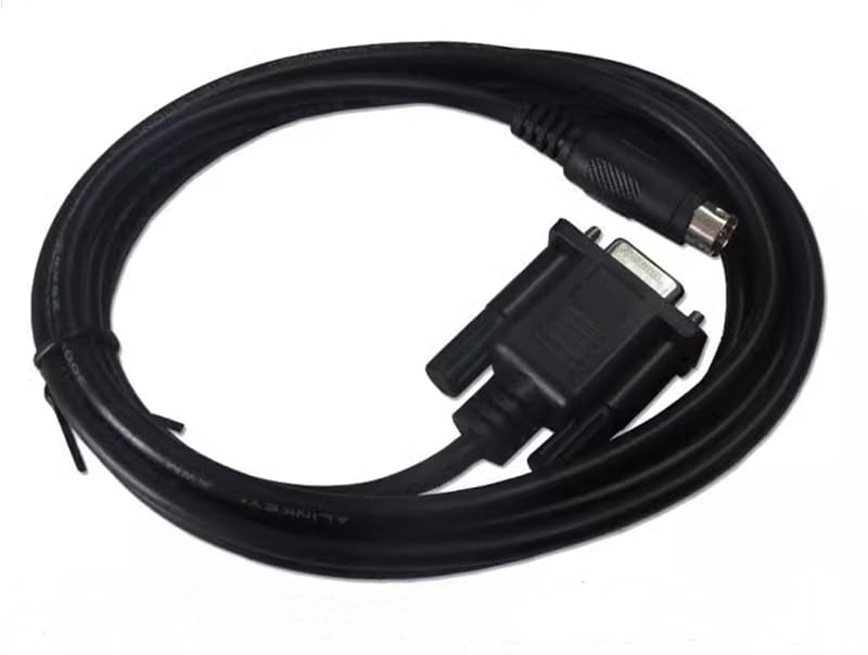 Applicable DOP-DVP PLC Cable Touch Panel DOP Series to DVP Series Communication Cable Black Length(10 Meters)