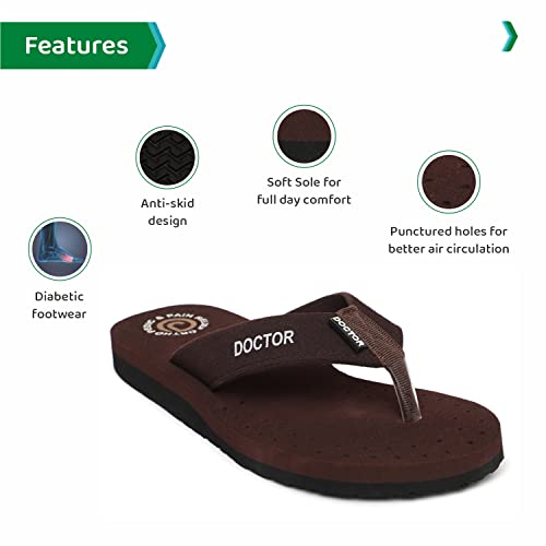 Image of ORTHO JOY Extra Soft Doctor Ortho Slippers for men /Comfortable Slippers for men