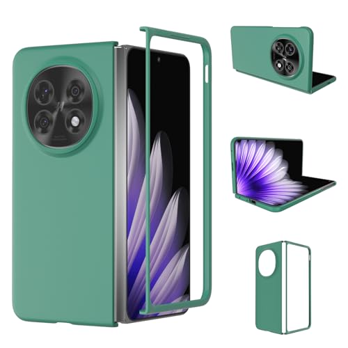 Case �Ή��@�� for Vivo X Fold5 [�n�[�hPC] �܂肽���ݎ��X�}�z�P�[�X Green