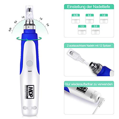 Elektrische Dermapen Koi Beauty Professionele microneedling voor thuis 0,25-2,0 mm Verstelbaar - 5 snelheidsniveaus… - Afbeelding 6