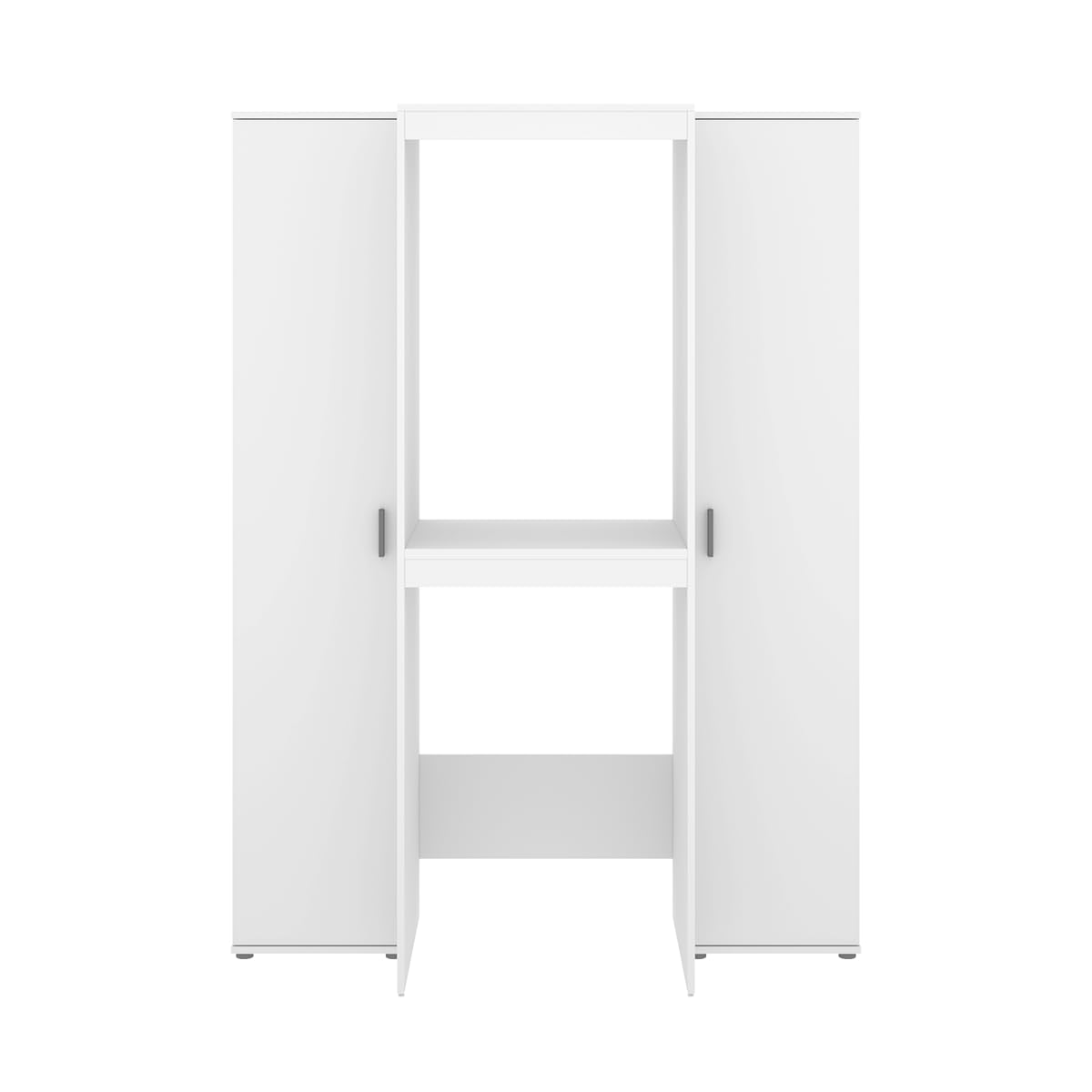 DEKIT - Conjunto DE Armario con 1 Puerta Y Mueble Alto para Lavadora Y Secadora con ALMACENAJE 190x141,3x62cm