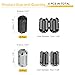 uxcell 6 Pcs Ferrite Filter Ring Core RFI EMI Noise Suppression Cable Clip ID 7mm 0.28Inch Regular Styles for Electronic Devices, Industry, Black/Grey