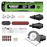 HASDSAGY Cordless Electric Scissors, 4 in 1 Multifunctional Three floors Cardboard Box Cutter Screwdriver Set Cordless Rotary Tool Kit & LED Light for Cutting Fabric Engraving, Sanding, Polishing