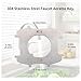 304 Stainless Steel Faucet Aerator Key,Faucet Aerator Removal Tool,for M22, M24 Recessed Aerator with Gear (2 pack）