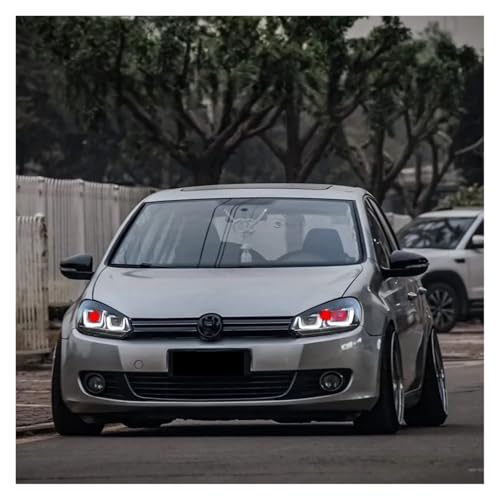 Faros LED para coche VW Golf 6 Mk6 con luces antiniebla e intermitentes Plug and Play 6