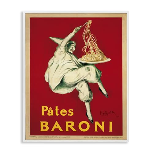'Pates Baroni Vintage Food Poster'| Framed Giclee Art