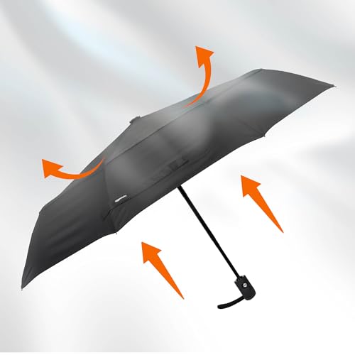 Accessoires Voyage Cabine : Amazon Basics Parapluie de voyage automatique, compact, diamètre : ... – Image 5