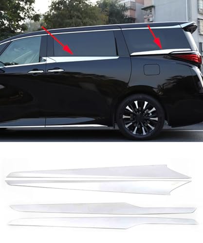 XINYBOXIAトヨタ 新型 アルファード ヴェルファイア 40系 専用 外装 リアウィンドウガラス ガーニッシュ&サイドドアガーニッシュ メッキパーツ カスタム パーツ トリム 専用 設計(メッキ)