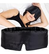 Elysium Luxury Silk Sleep Mask | Silk Eye Masks | Sleep in Luxurious Total Darkness | Women and M...