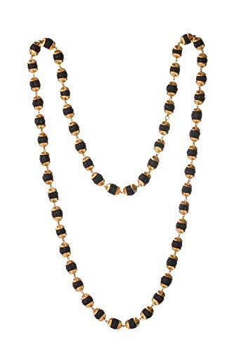 See full amazon price history chart for Tanishka Art Mens/Womens Present Brass and Wooden Rudraksha Mala Long Chain and 54 Stone 5 Mukhi Rudraksha Golden Cap Mala (Black, 24 Inches) Tanishka Art Mens/Womens Present Brass and Wooden Rudraksha Mala Long Chain and 54 Stone 5 Mukhi Rudraksha Golden Cap Mala (Black, 24 Inches) (B08372BFHR) Amazon Price History, Amazon Price Tracker