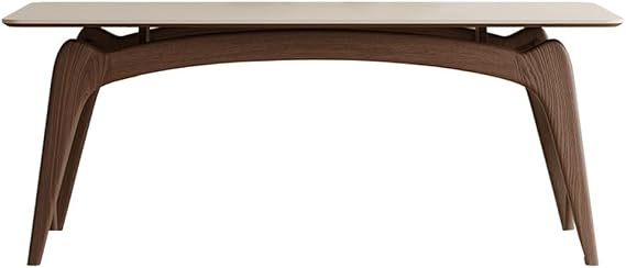 Restaurant Table Dinner Table Slate Solid Wood Dining Table Simple Small Apartment Rectangular Dining Table Home Dining Table Reception Table Rustic Farmhouse Dining Table ( Size : S:140*80*75cm )
