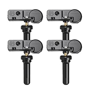 TPMS Sensor, 4PCS Tire Pressure Monitor Sensors Compatible with Buick Cadillac Chevy GMC Pontiac Saturn,GM Mercury OE#13586335 13598771 13598772 13581558